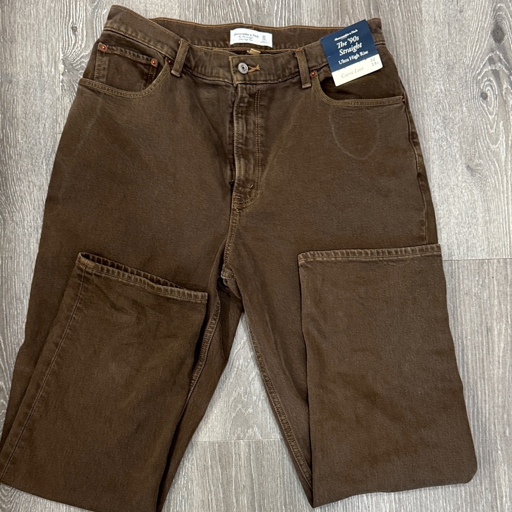 Abercrombie & Fitch 90s Straight Ultra High Rise Size 32